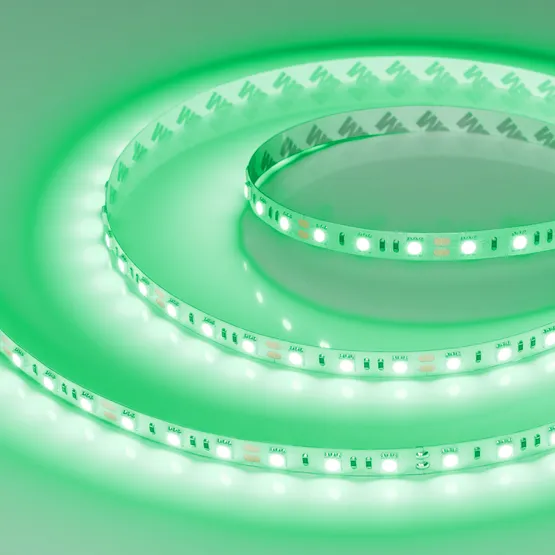 Фото #3 товара Светодиодная лента RT-B60-10mm 12V Green (14.4 W/m, IP20, 5060, 5m) (Arlight, 14.4 Вт/м, IP20)