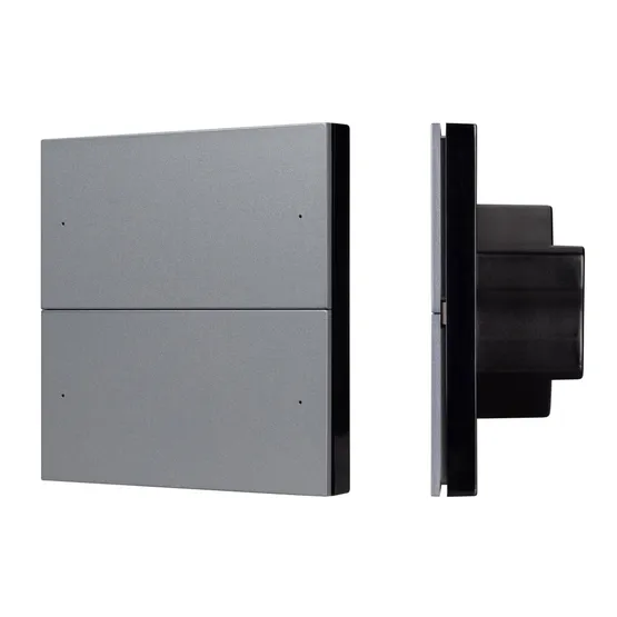 Фото товара INTELLIGENT ARLIGHT Кнопочная панель SMART DALI-301-22-4K-D2-IN Grey (BUS, Frameless) (IARL, IP20 Пластик, 5 лет)
