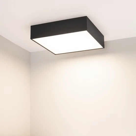 Фото #4 товара Светильник SP-QUADRO-S250x250-25W Day4000 (BK, 120 deg, 230V) (Arlight, IP40 Металл, 3 года)