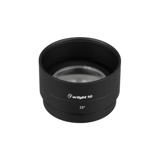 Фото #1 товара Насадка с фиксированным углом LGD-ARTIFACT-LENS-R65 (BK, 15 deg) (Arlight, Металл)