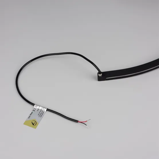 Фото #4 товара Светодиодная лента герметичная NOVA-TOP-BLACK-A120-16x15mm 24V Warm3500 (10 W/m, IP67, 2835, 5m, wire x2) (Arlight, Вывод боковой, 5 лет)
