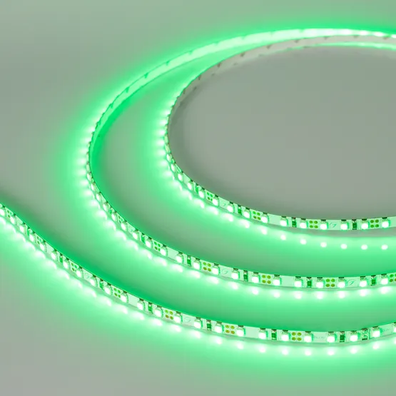 Фото #3 товара Светодиодная лента RT 2-5000 12V Green 5mm 2x (3528, 600 LED, LUX) (Arlight, 9.6 Вт/м, IP20)