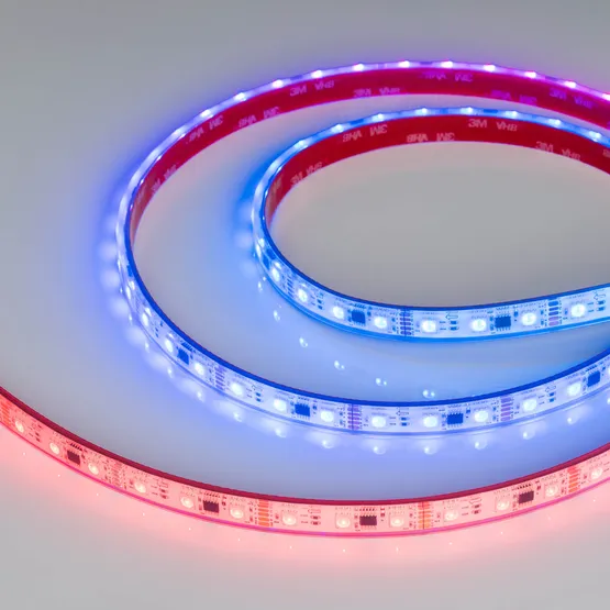 Фото #1 товара Светодиодная лента герметичная DMX-PFS-B60-12mm 12V RGB-PX3 (14 W/m, IP68, 5060, 5m) (Arlight, -)