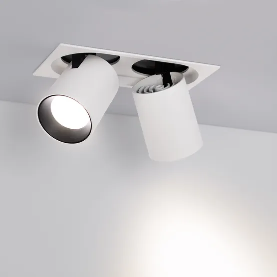 Фото #2 товара Светильник LGD-PULL-S100x200-2x10W Warm3000 (WH, 20 deg) (Arlight, IP20 Металл, 3 года)