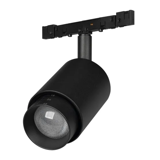 Фото #1 товара Светильник MAG-MICROCOSM-SPOT-ZOOM-R47-9W Warm3000 (BK, 15-55 deg, 24V) (Arlight, IP20 Металл, 5 лет)
