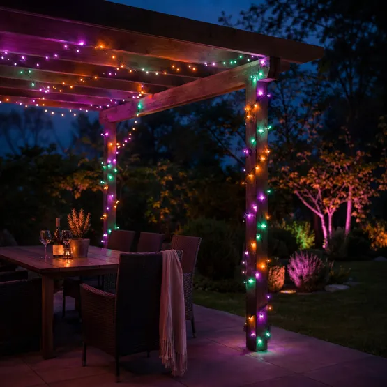 Фото #2 товара Светодиодная гирлянда Нить Смарт ARD-MOOD-CLASSIC-9750-CLEAR-66LED RGB (230V, 5.8W, Tuya Wi-Fi) (Ardecoled, IP65)