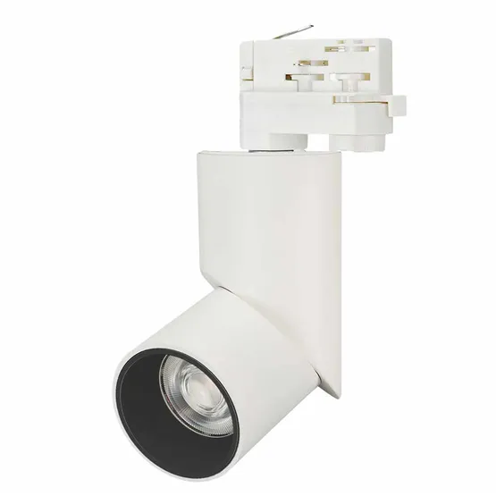 Фото #1 товара Светильник LGD-TWIST-TRACK-4TR-R70-15W Warm3000 (WH-BK, 30 deg) (Arlight, IP40 Металл, 3 года)
