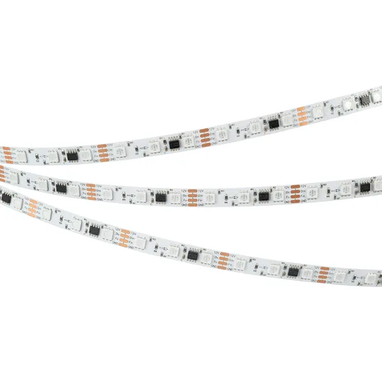 Фото #3 товара Светодиодная лента SPI-B60-10mm 12V RGB-PX3-BPT (12 W/m, IP20, 5060, 5m) (Arlight, бегущий огонь)