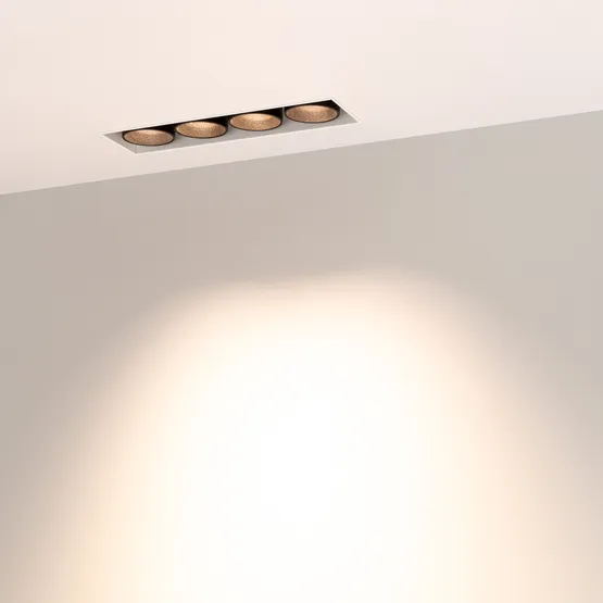 Фото #4 товара Светильник MS-ORIENT-BUILT-TRIMLESS-TC-S38x127-10W Warm3000 (WH-BK, 30 deg, 230V) (Arlight, IP20 Металл, 5 лет)