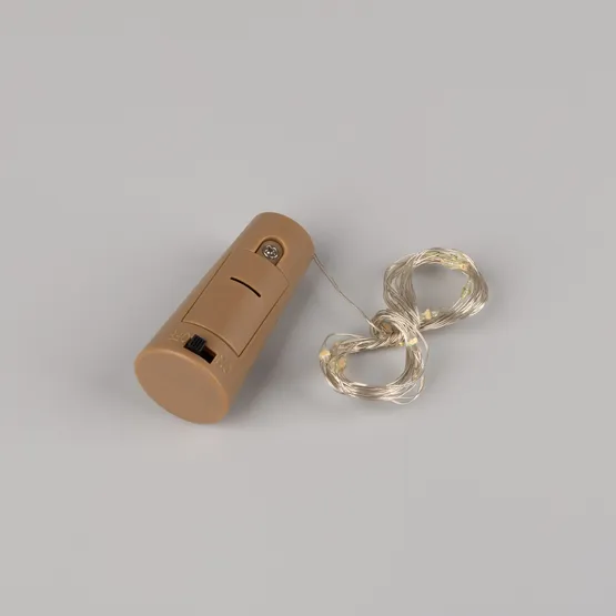 Фото #3 товара Светодиодная гирлянда ARD-DEW-HOME-2000-CLEAR-20LED-STD Red (1.5V, Battery Pack, Cork) (Ardecoled, IP20)