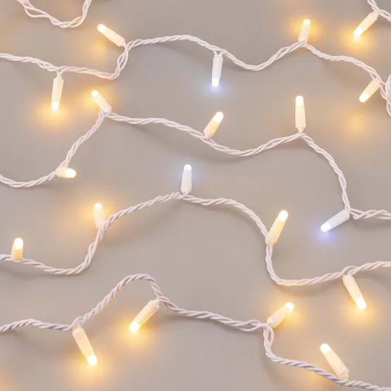 Фото #4 товара Светодиодная гирлянда ARD-STRING-CLASSIC-10000-WHITE-100LED-MILK-FLASH Warm (230V, 7W) (Ardecoled, IP65)