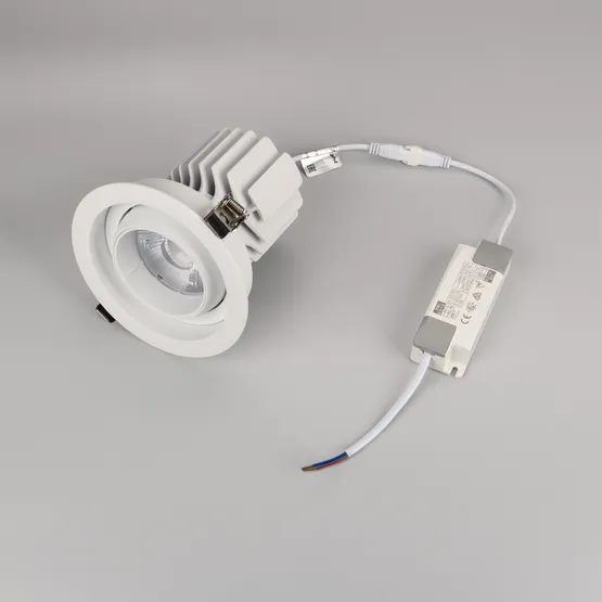 Фото #2 товара Светильник MS-VORTEX-BUILT-R135-30W Day4000 (WH-WH, 17 deg, 230V) (Arlight, IP20 Металл, 5 лет)