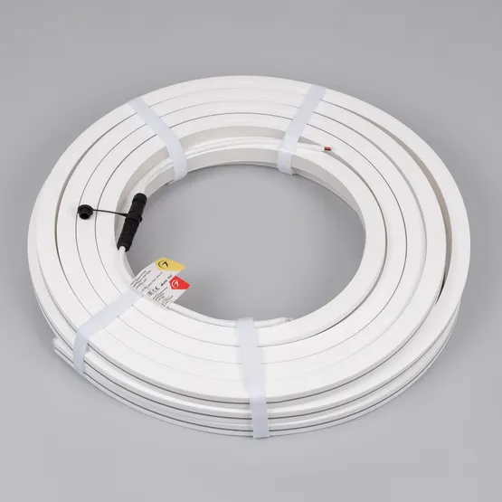 Фото #2 товара Светодиодная лента герметичная MOONLIGHT-TOP-X280-20x20mm 24V Warm2300 (10 W/m, IP67, 15m, wire x1) (Arlight, Вывод боковой, 5 лет)