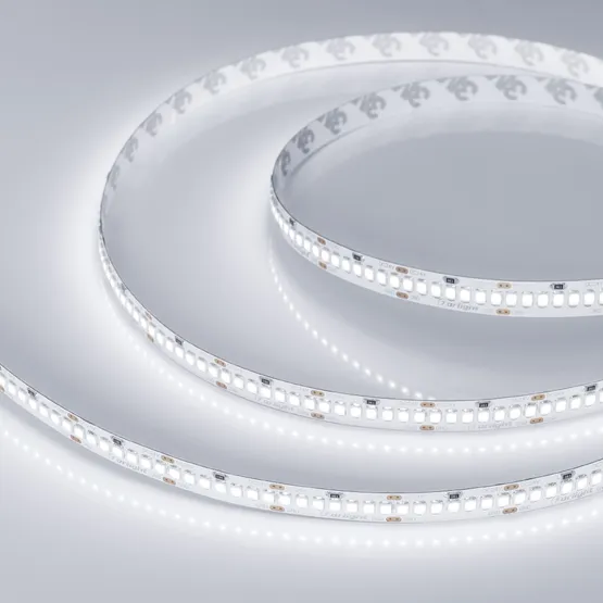 Фото #4 товара Светодиодная лента RT 2-5000 24V White6000 10mm (2835, 252 LED/m, LUX) (Arlight, 10 Вт/м, IP20)
