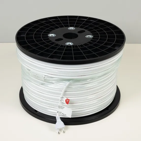 Фото #3 товара Светодиодная лента герметичная WAVE-SIDE-A120-12x25mm 230V Red (12 W/m, IP67, 50m, wire x2) (Arlight, Грибовидная форма)