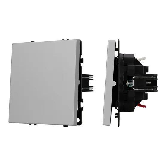Фото #1 товара Механизм звонкового выключателя SWT-NOBE-MKR1-SFPL-IS (230V, 10A) (Arlight, Никель)