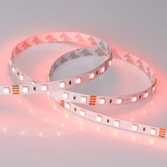 Фото #5 товара Светодиодная лента RT 2-5000 24V RGB 2x (5060, 300 LED, LUX) (Arlight, 14.4 Вт/м, IP20)