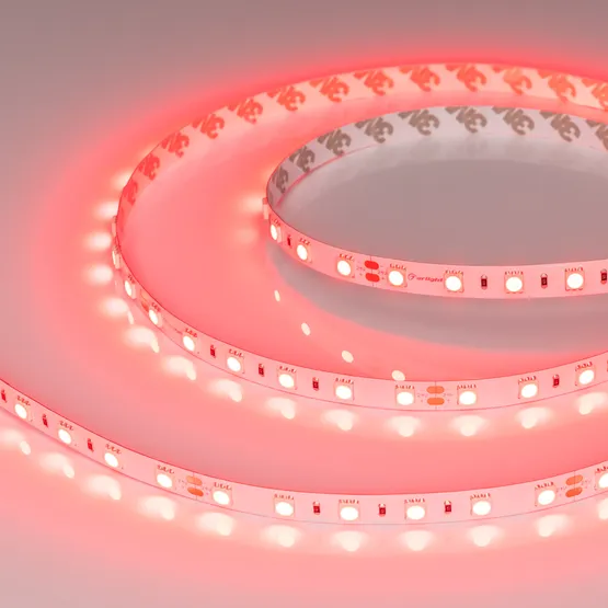 Фото #3 товара Светодиодная лента RT-B60-10mm 24V Red (14.4 W/m, IP20, 5060, 5m) (Arlight, Открытый)
