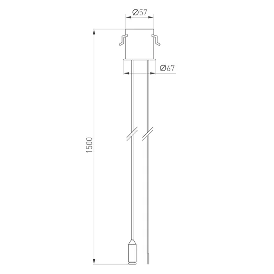 Фото #2 товара Потолочная чаша MAG-ORIENT-CANOPY-BUILT-POWER-L1500 (BK) (Arlight, Металл)