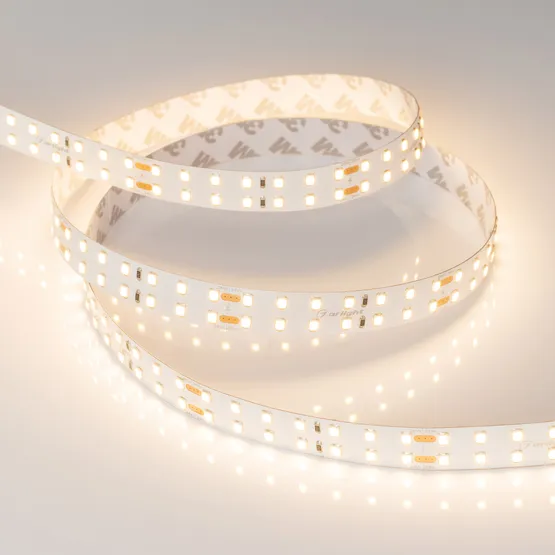 Фото #4 товара Светодиодная лента RT 2-5000 24V Warm2700 2x2 (2835, 980 LED, LUX) (Arlight, 20 Вт/м, IP20)