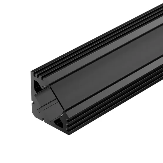 Фото #2 товара Профиль PDS45-T-2000 ANOD Black RAL9005 (Arlight, Алюминий)