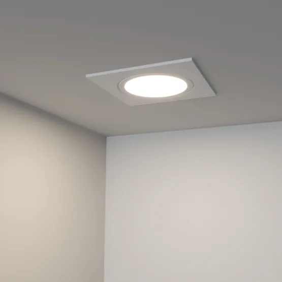 Фото #2 товара Светодиодный светильник LTM-S60x60WH-Frost 3W Day White 110deg (Arlight, IP40 Металл, 3 года)