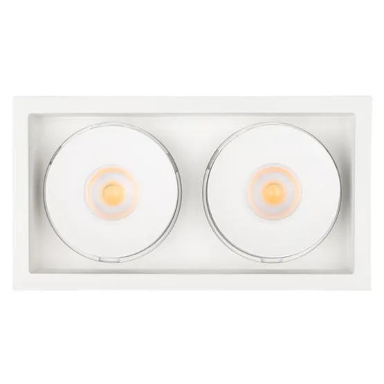 Фото #3 товара Светильник CL-SIMPLE-S148x80-2x9W Warm3000 (WH, 45 deg) (Arlight, IP20 Металл, 3 года)