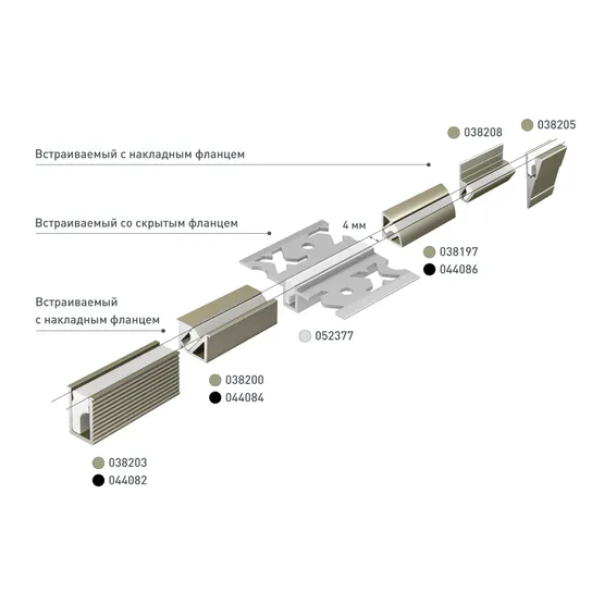 Фото #5 товара Профиль LINIA7-FANTOM-2000 ANOD (Arlight, Алюминий)