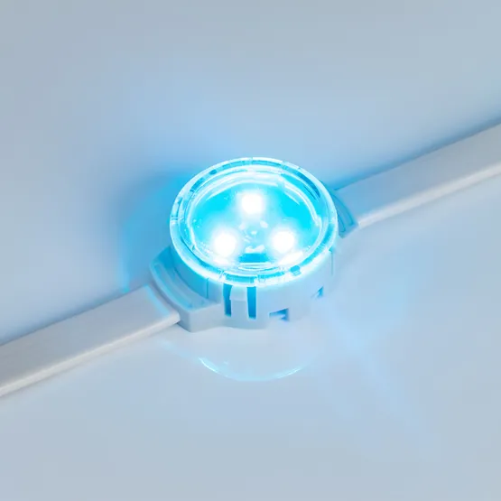 Фото #4 товара Модуль управляемый SOLEX-SPI-3535-3-12V RGB 120deg (D30x16mm, 0.75W, IP67) (Arlight, Пластик, 3 года)