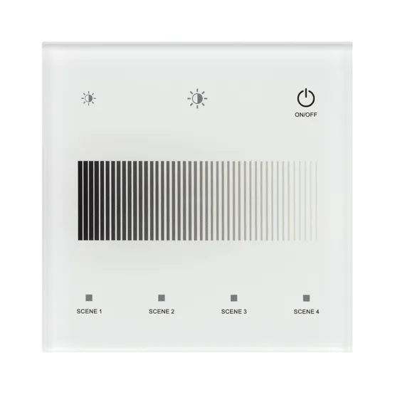 Фото #2 товара INTELLIGENT ARLIGHT Сенсорная панель SMART-DALI-301-11-1G-4SC-DT6 Белая (230V, встраиваемая, 2.4G) (IARL, IP20 Пластик, 5 лет)