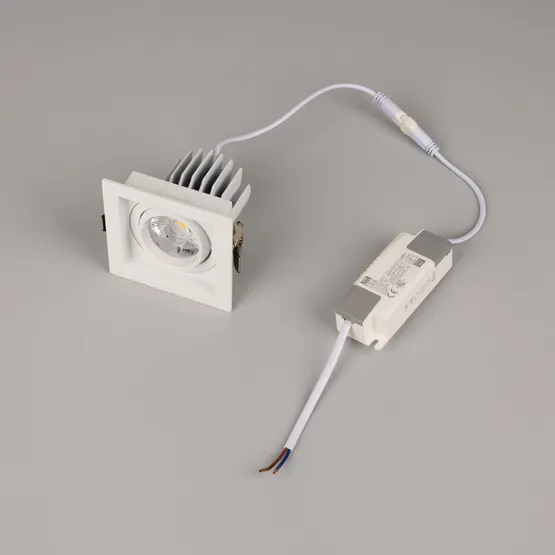 Фото #5 товара Светильник MS-VORTEX-BUILT-S90x90-12W Warm3000 (WH-WH, 20 deg, 230V) (Arlight, IP20 Металл, 5 лет)