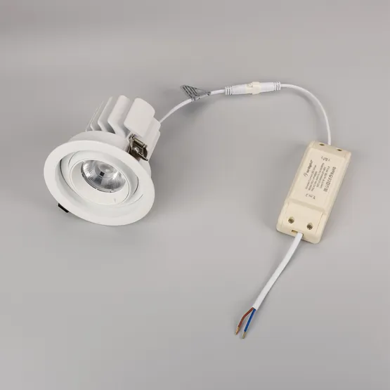 Фото #6 товара Светильник MS-VORTEX-BUILT-R110-20W Warm3000 (WH-WH, 40 deg, 230V) (Arlight, IP20 Металл, 5 лет)