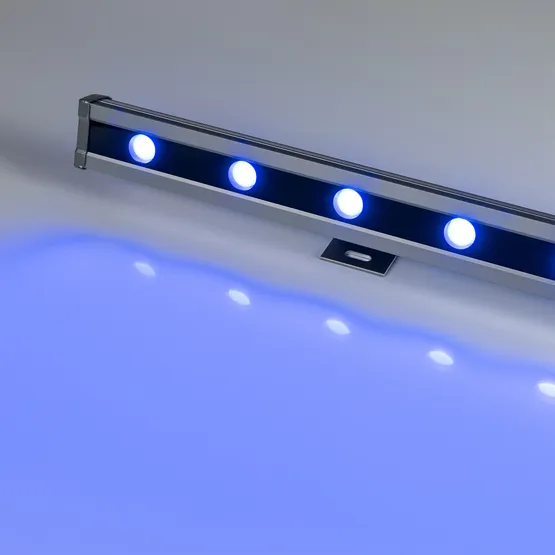 Фото #6 товара Светодиодный прожектор AR-LINE-1000L-48W-24V RGB-Warm3000 (Grey, 15x45 deg, DMX512) (Arlight, Закрытый)