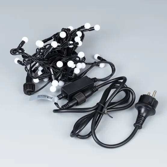 Фото #3 товара Светодиодная гирлянда ARD-BALL-CLASSIC-D13-5000-BLACK-50LED BLUE (230V, 3.5W) (Ardecoled, IP65)