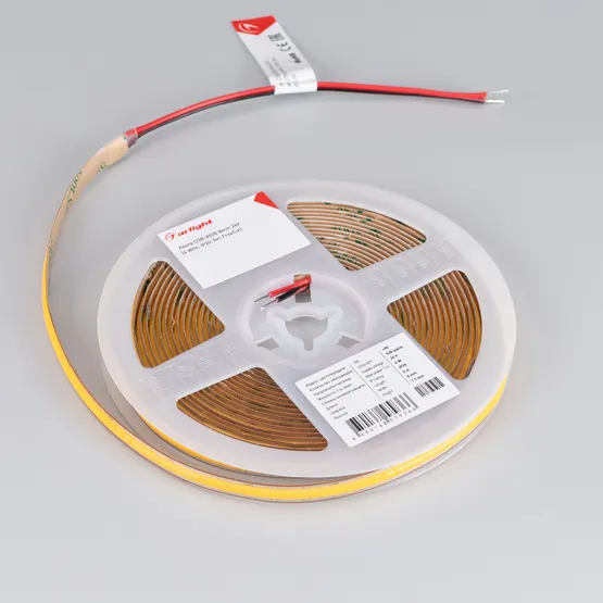 Фото #2 товара Светодиодная лента COB-X528-8mm 24V Warm2700 (6 W/m, IP20, 5m, FreeCut) (Arlight, Свободная резка)