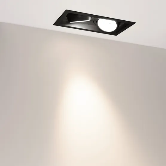 Фото #2 товара Светильник MS-VORTEX-BUILT-S250x140-2x30W Day4000 (BK-BK, 30 deg, 230V) (Arlight, IP20 Металл, 5 лет)