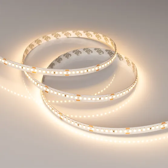 Фото #4 товара Светодиодная лента RT-A192-10mm 24V Warm2700 (17.6 W/m, IP20, 5m) (Arlight, высок.эфф.150 лм/Вт)