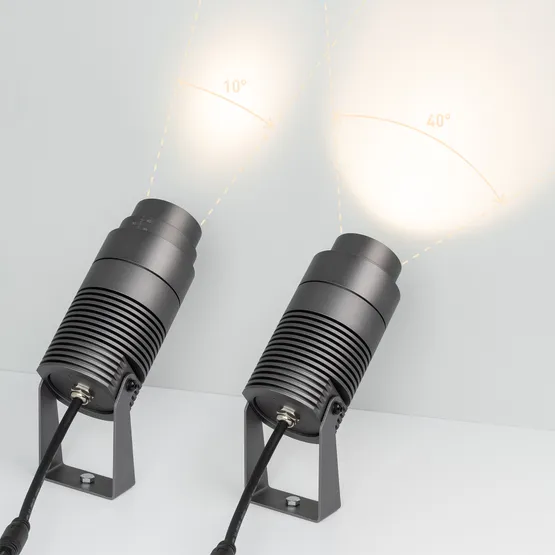 Фото #3 товара Светильник ALT-RAY-ZOOM-R75-18W Warm3000 (DG, 10-40 deg, 230V) (Arlight, IP67 Металл, 3 года)