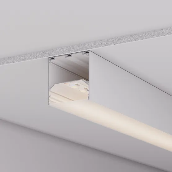 Фото #5 товара Профиль LINE-M-7575-2500 WHITE (Arlight, Алюминий)