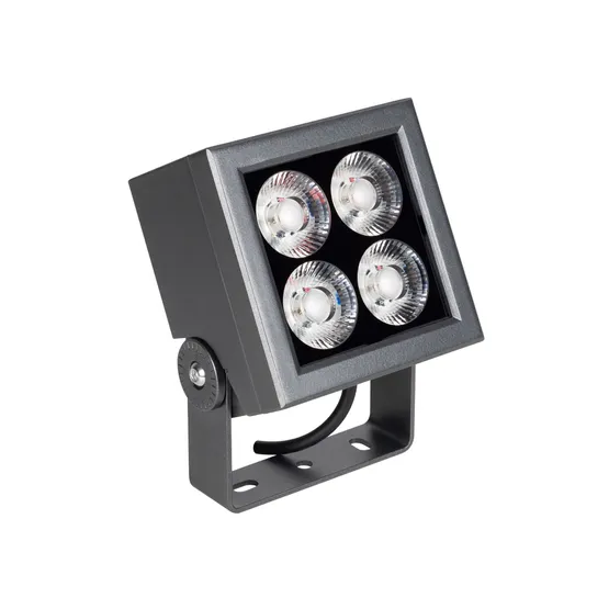 Фото #1 товара Светильник ALT-BLOCK-S130x130-15W Warm3000 (GR, 3 deg, 230V) (Arlight, IP66 Металл, 3 года)