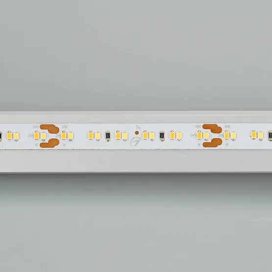 Фото #4 товара Светодиодная лента MICROLED-5000 24V White-CDW 8mm (2216, 240 LED/m, Bipolar) (Arlight, 9.6 Вт/м, IP20)