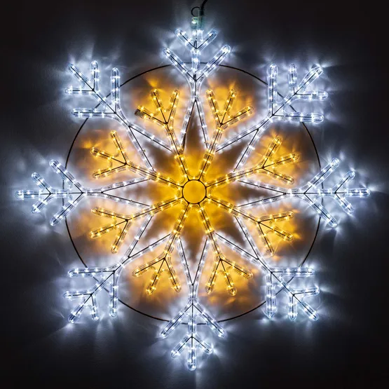 Фото #1 товара Фигура светодиодная ARD-SNOWFLAKE-M12-900x900-576LED White/Warm (230V, 36W) (Ardecoled, IP65)