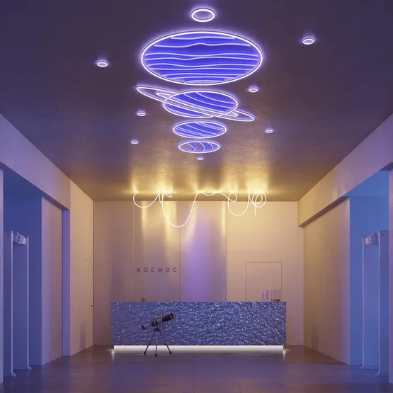 Фото #2 товара Светодиодная лента герметичная DMX MOONLIGHT-TOP-B84-13x12mm 24V RGB-PX7 (18 W/m, IP67, 5m, wire x2) (Arlight, Вывод прямой, 2 года)