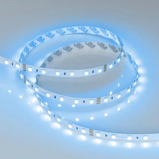 Фото #2 товара Светодиодная лента RT-B60-10mm 24V RGB (14.4 W/m, IP20, 5060, 50m) (Arlight, Открытый)