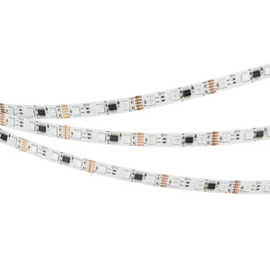 Фото #5 товара Светодиодная лента DMX-B60-10mm 12V RGB-PX3 (14 W/m, IP20, 5060, 5m) (Arlight, -)