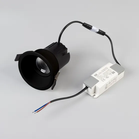 Фото #7 товара Светильник MS-FLOW-BUILT-R85-12W Warm3000 (BK, 38 deg, 230V) (Arlight, IP20 Металл, 5 лет)