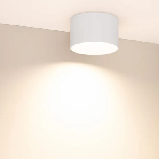 Фото #3 товара Светильник SP-BISCOTTO-R140-15W Warm3300-MIX (WH, 80 deg, 230V) (Arlight, IP54 Металл, 5 лет)