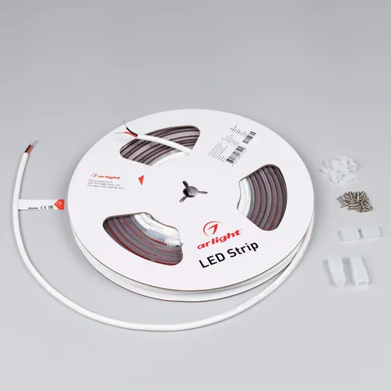 Фото #2 товара Светодиодная лента герметичная CSP-PFS-X480-10mm 24V Warm3000 (14.4 W/m, IP68, TWP100, 5m) (Arlight, -)