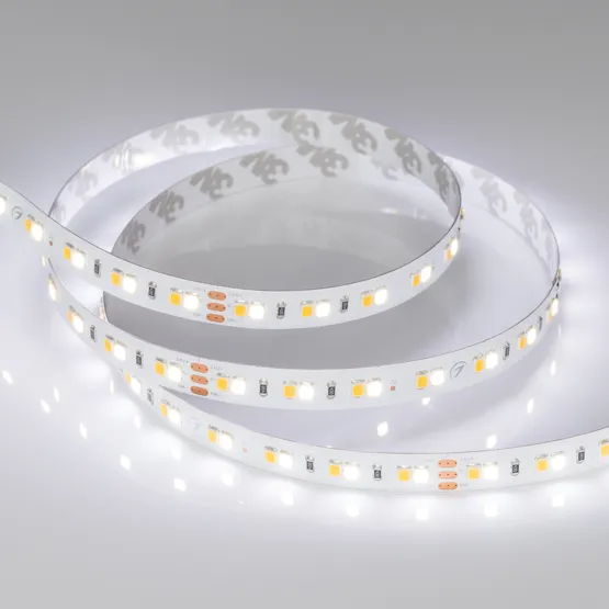 Фото #5 товара Светодиодная лента RT-A140-10mm 24V White-MIX (19.2 W/m, IP20, 2835, 5m) (Arlight, Изменяемая ЦТ)