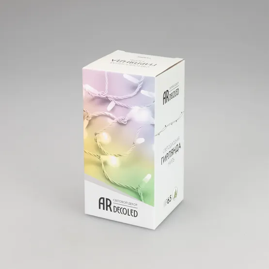 Фото #12 товара Светодиодная гирлянда ARD-STRING-CLASSIC-10000-WHITE-100LED-MILK-SYNC RGB (230V, 6.5W) (Ardecoled, IP65)